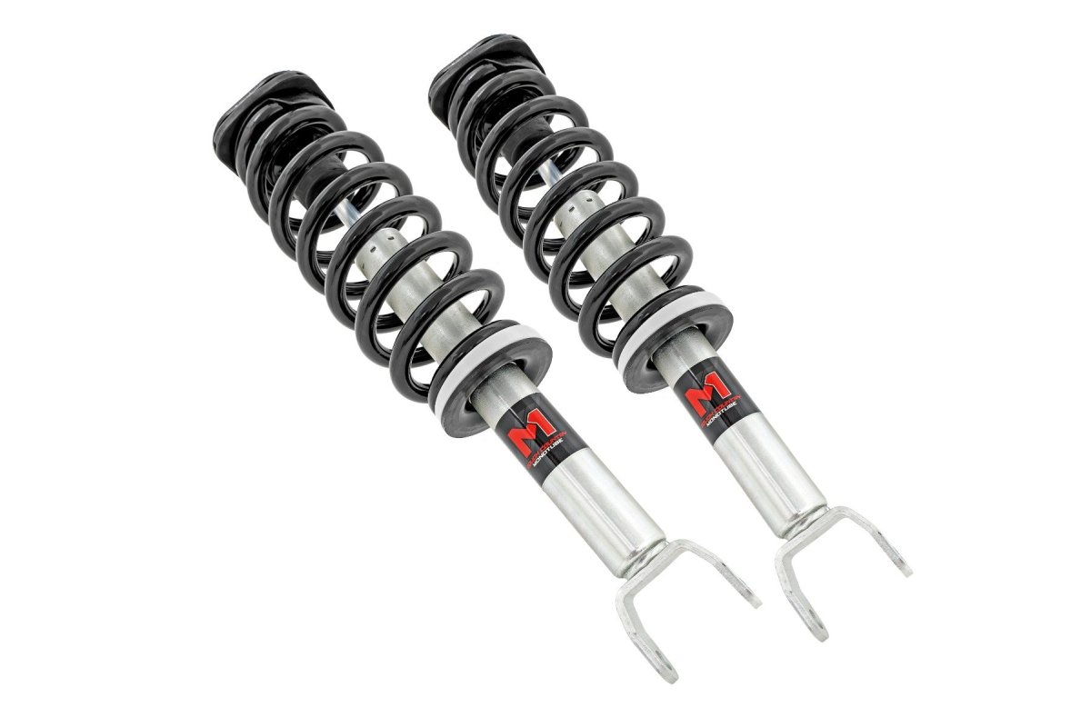 Ram 1500 Coilover Suspension Kit - Front - Rough Country - M1 Loaded Strut Pair, Adjustable - '19-'23
